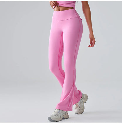Flares Leggings Women Bell-bottoms Sports Yoga Leggings High Waist Tights Scrunch Butt Yoga Flares Pants Push Up Gym Leggings