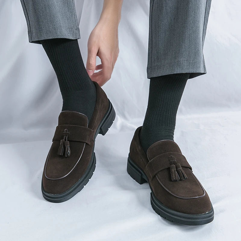 Hot Selling Soft Soled Comfortable Loafers Europe America Massage Soles Men's Commuting Work Shoes Party Men's Formal Shoes