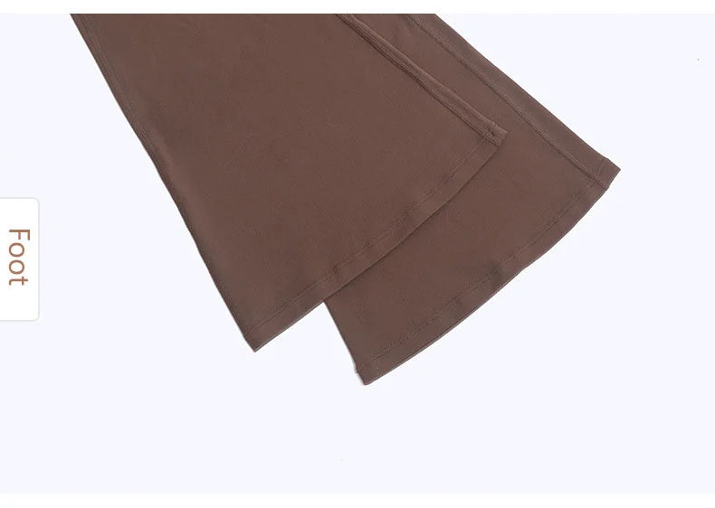 TRY TO BN Gym Flare Leggings Back Waist V Leggings Scrunch Yoga Clothing Fitness Workout Trousers Tights Women Sports Pants Sexy