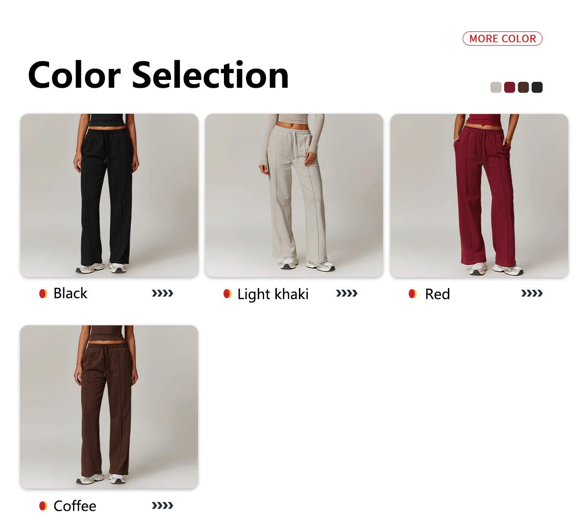 Hearuisavy Winter Pocket High Waist Jogger Sports Pants Female Fitness Gym Pants Casual Loose Sweatpants Wide Leg Trousers