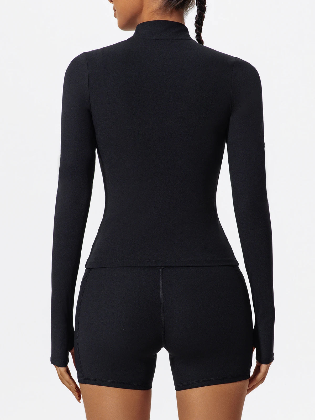 Hearuisavy Summer Half Zipper Yoga Suit Outdoor Workout Clothing Gym Set Women Flared Pants 2Pcs Sports Long Sleeves Shirt Suit