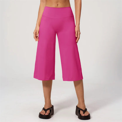 TRY TO BN Wide Leg Yoga Medium Pants Women Naked Feel High Waist Tummy Control Buttery Soft Gym Fitness Running Workout Bottoms