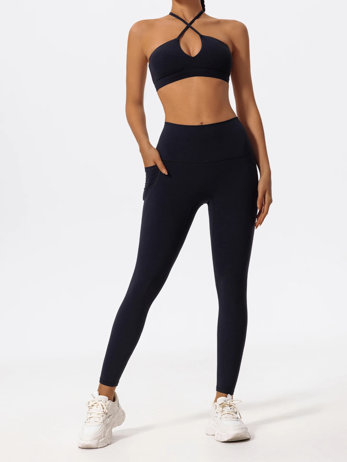 Hearuisavy Ultra-Soft Fabrics 2Pcs Sports Set Women Cross Workout Clothing Gym Suit High Waist Legging Quick Dry Yoga Clothes