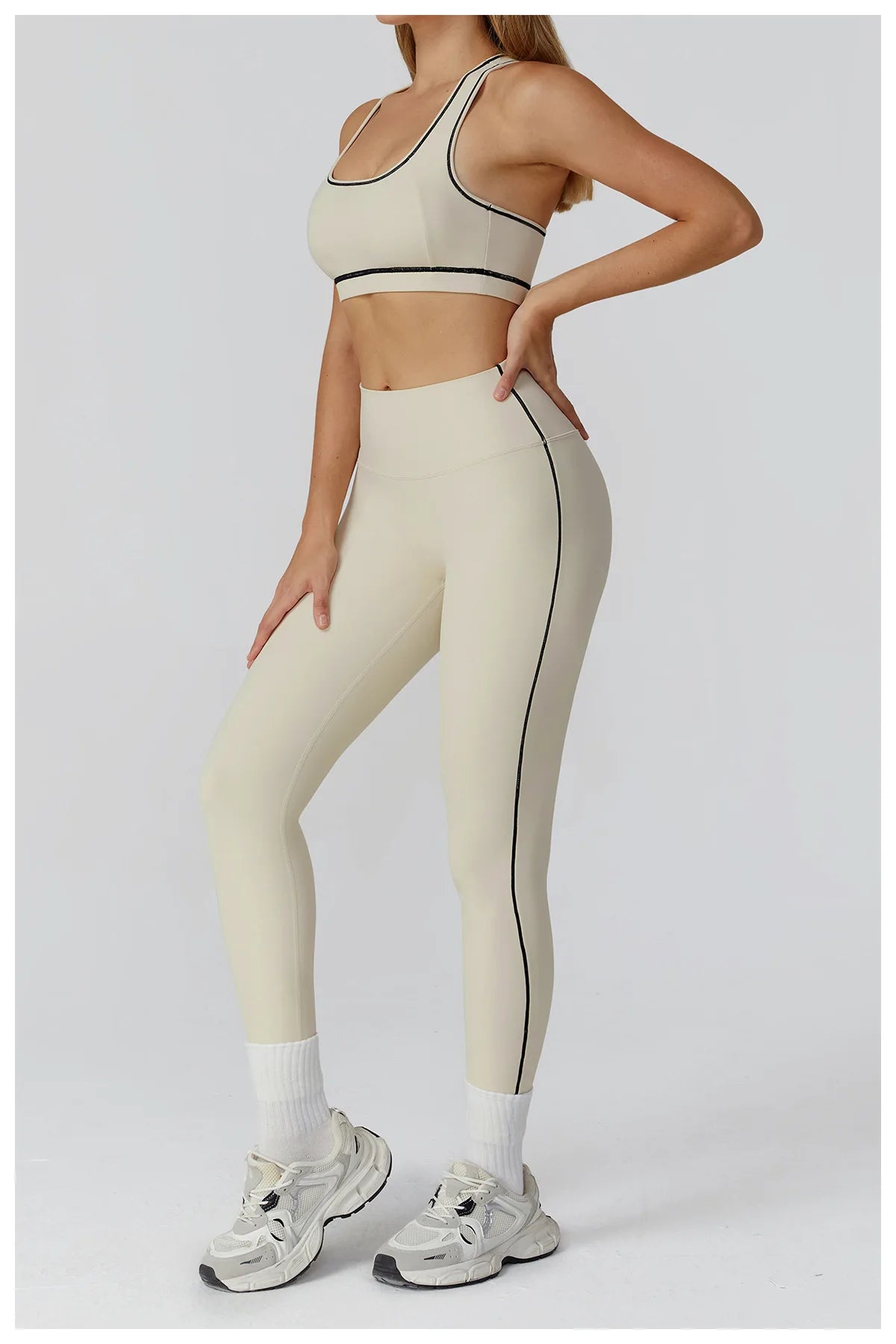 3PCS Yoga Set Women Workout Set 2 Pieces Sportswear Yoga Suit Gym Clothing Fitness Zipper Long Sleeve Sports High Waist Leggings