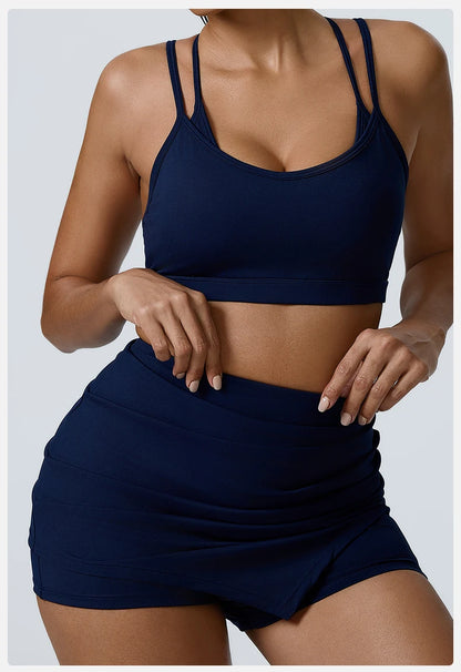 Yoga  Fitness Madam Bras Sexy Back Sports  Breathable Anti Shock Tank Top Fitness Sexy Breathable Underwear For Madam Yoga Gym