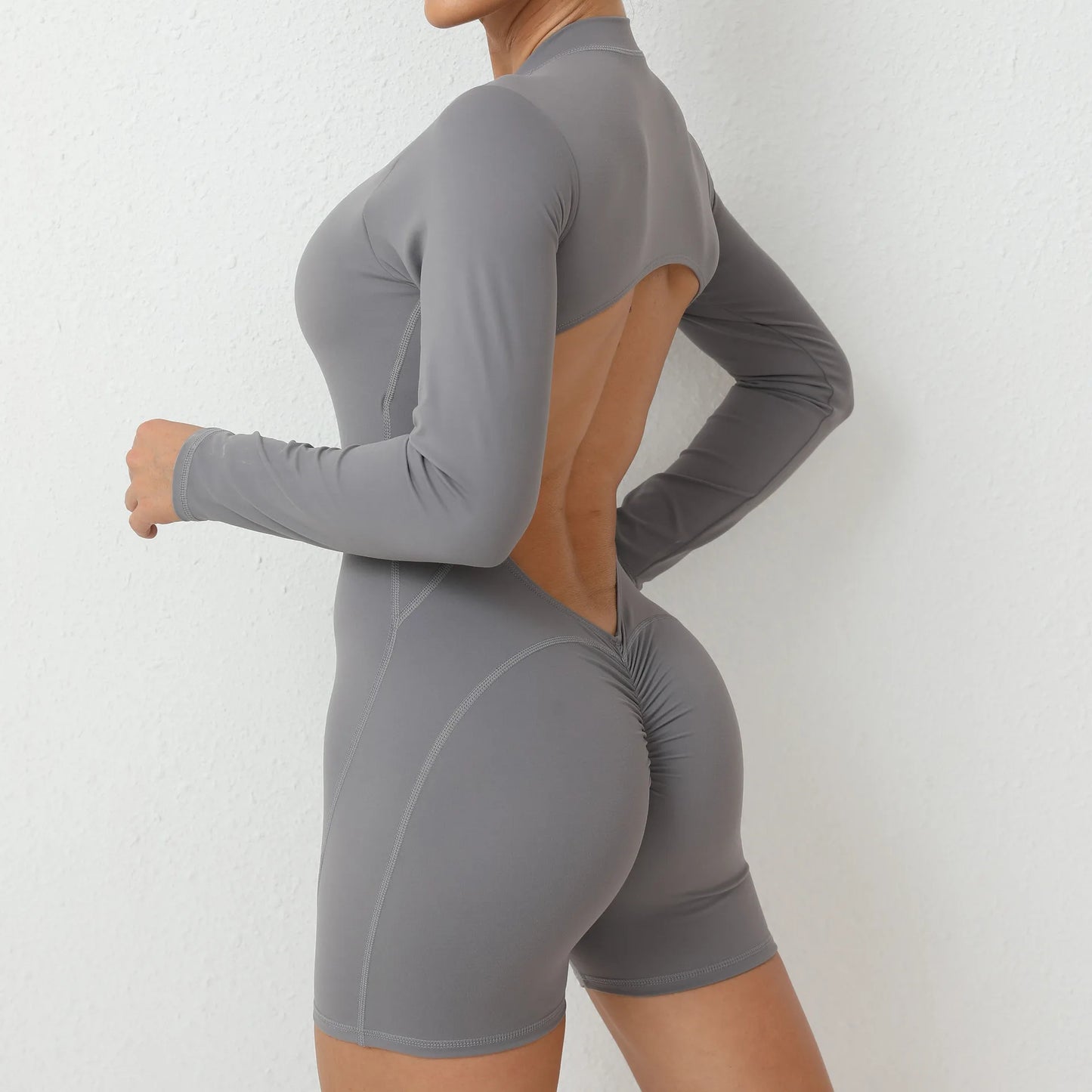 Yoga Jumpsuit Long Sleeved Sports Wear Gym Fitness Jumpsuit Sports Bodysuits Women Set Dance Running Workout Clothes Yoga Suit