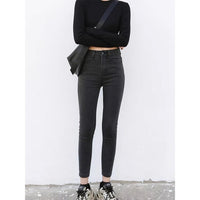 Grey-Cropped Pant