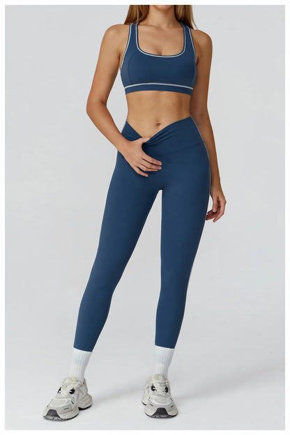 2/3PCS Yoga Suit Gym Fitness Set Women's Sports Running Workout Set Long Sleeve Sports Bra Female Athletic Wear Yoga Clothing