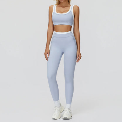 SWELTERING 2PCS Yoga Set Gym Fitness Suit Women Sports Workout Tracksuits Sportswear Female Yoga Suits Sports Bra Gym Leggings
