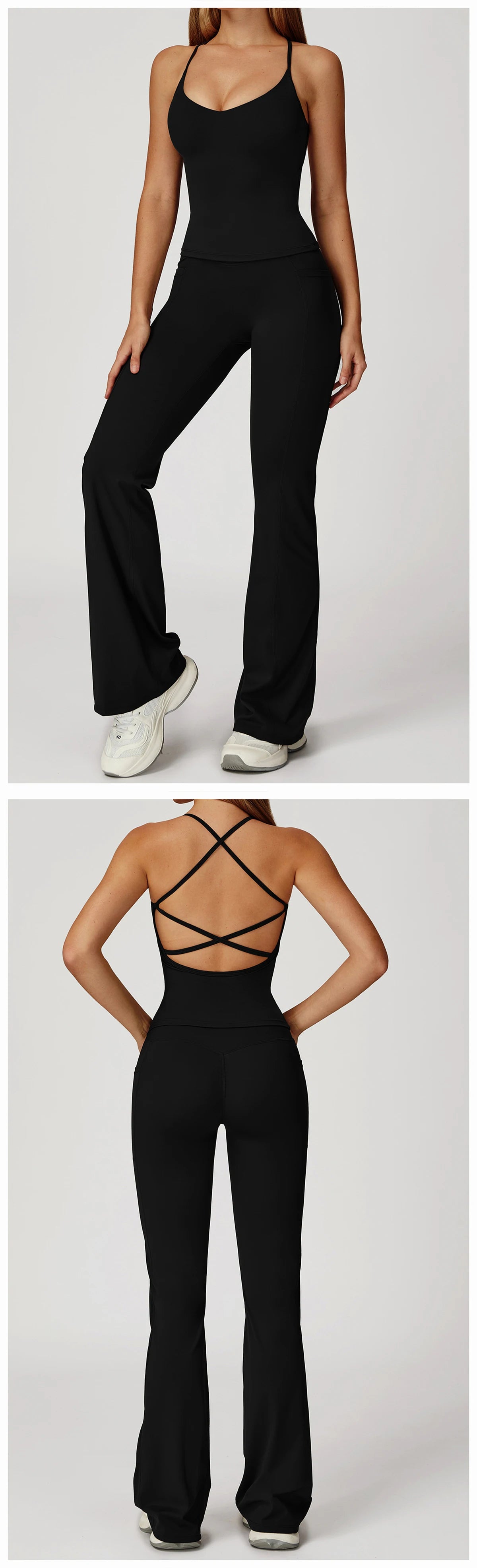 Women Sportswear Yoga Set 2PCS Sport Suit Gym Workout Clothes Women's Tracksuits Fitness Gym Vest High Waist Sports Leggings