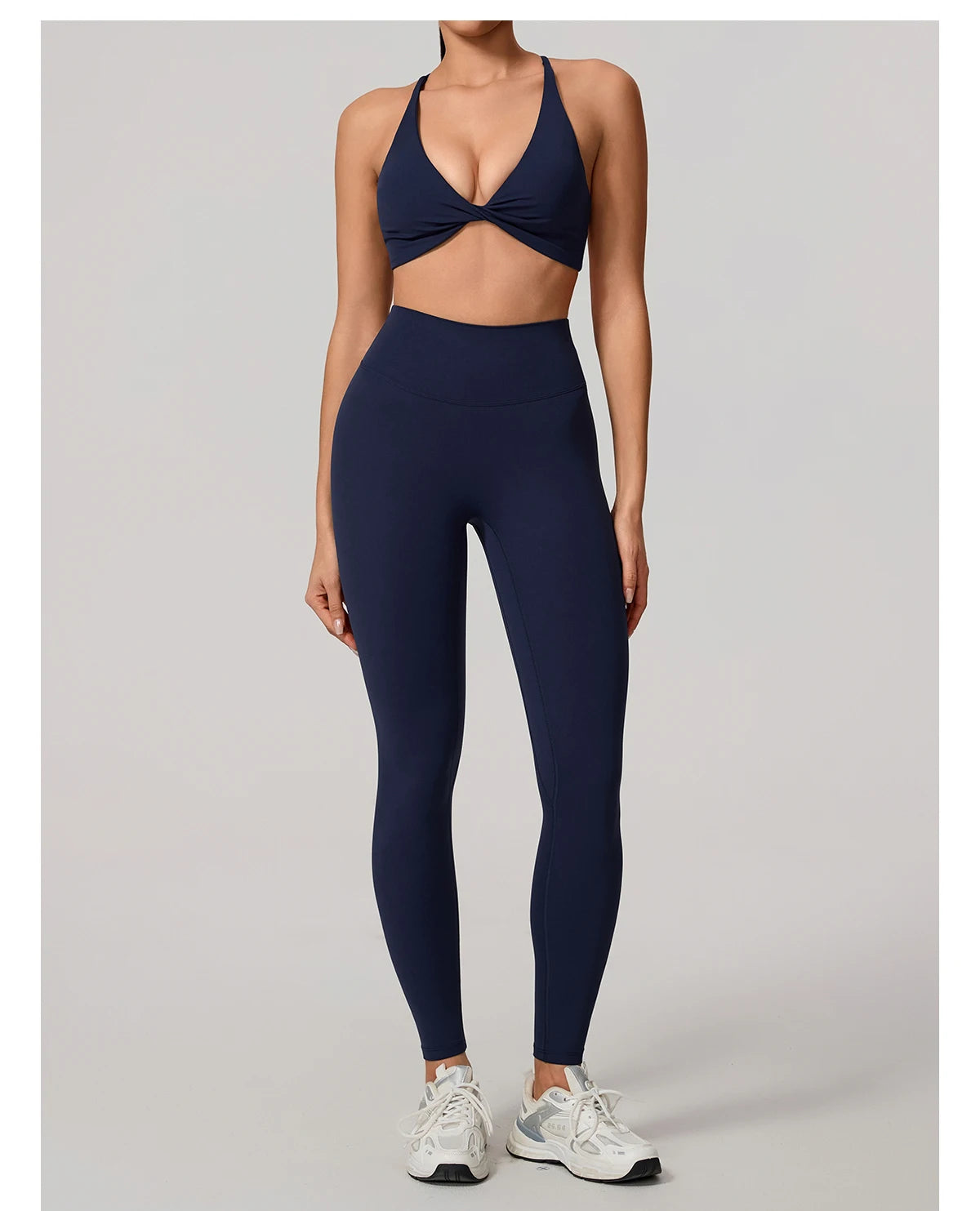 New Summer 2Pcs Women's Quick-Dry Sports Set V-Shaped Bra Female Sleeveless Yoga Outfit Gym Two-Piece Woman Sport Clothes