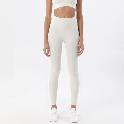 TRY TO BN New 46 Color Yoga Pants Sports Leggings Women Fitness Nylon High Waist Leggings Workout Trousers Training Gym Clothing