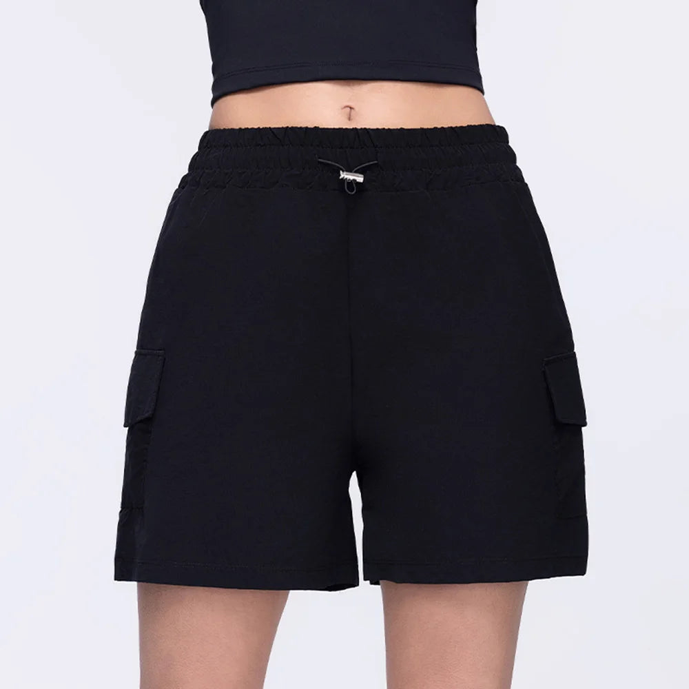 Women Shorts Pocket Sports Shorts For Women Cycling Jogging Fitness High Waist Push Up Gym Workout Shorts Women Yoga Clothing