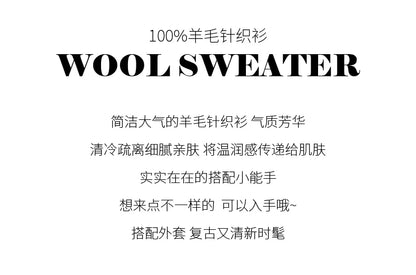 Women's Spring and Autumn 2026 New 100% Merino Wool V-Neck Pullover Knitted Suspender Casual Soft Inner Vest Women's Clothing