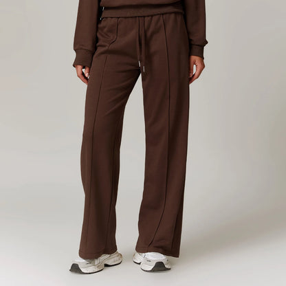 Hearuisavy Winter Pocket High Waist Jogger Sports Pants Female Fitness Gym Pants Casual Loose Sweatpants Wide Leg Trousers
