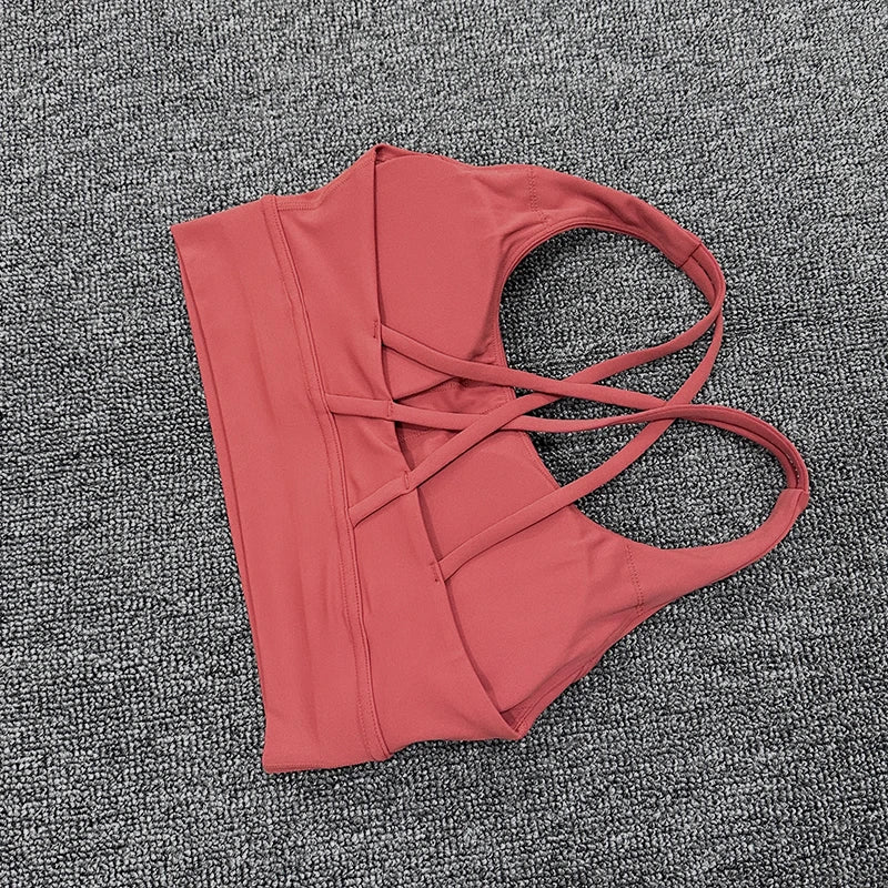 SOISOU Nylon Gym Yoga Set Women's Tracksuit Cycling Shorts Set Tight Elastic Short Chest Pad Removable Bra Womens Clothing