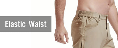 TACVASEN Hiking Straight Pants 5 Pockets Mens Lightweight Quick Dry Ripstop Trousers Waterproof Stretchy Pants Outdoor Fishing
