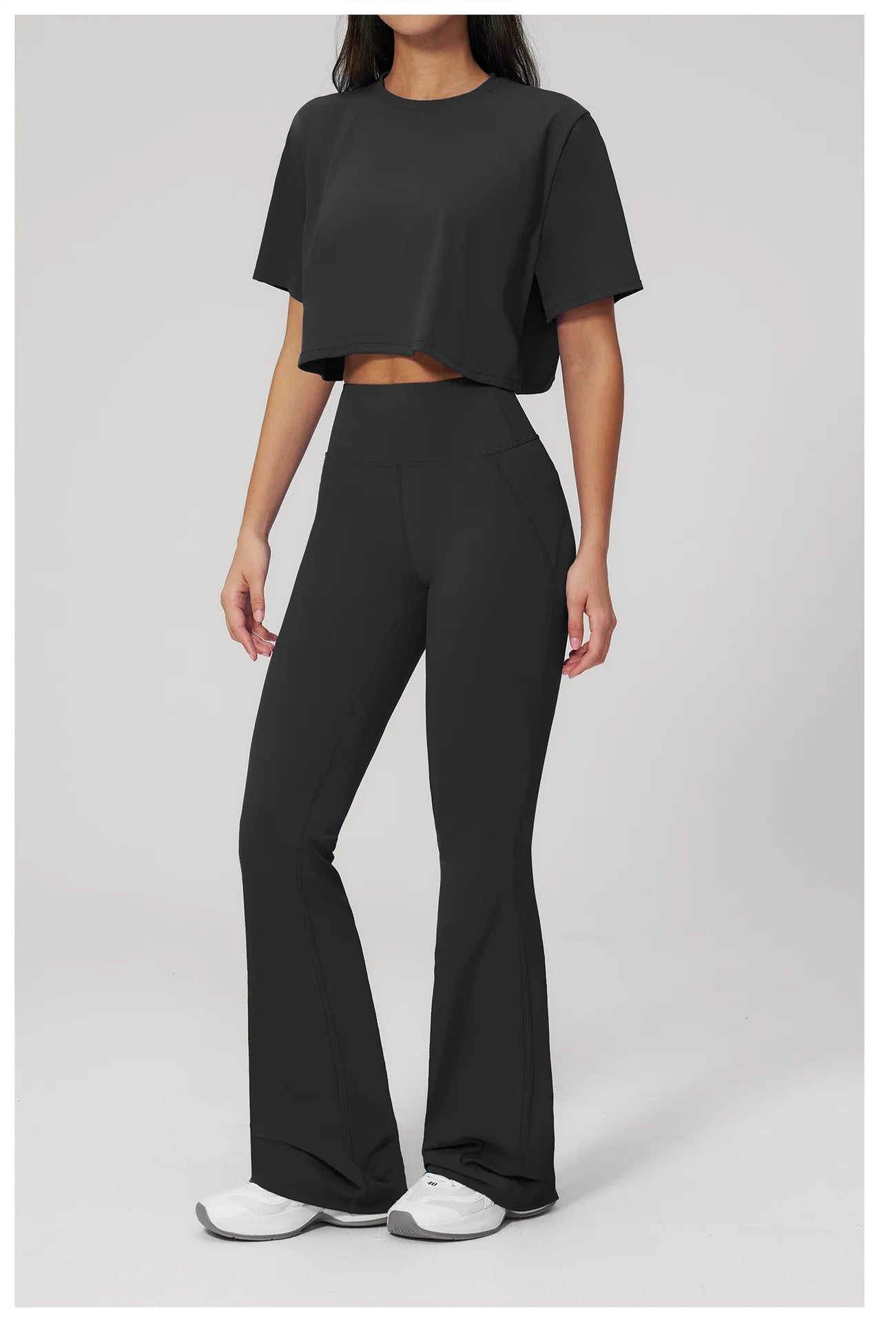 Custom LOGO women's yoga clothes, short sleeves, tight quick-drying trousers, fitness clothes, high-intensity sports suits