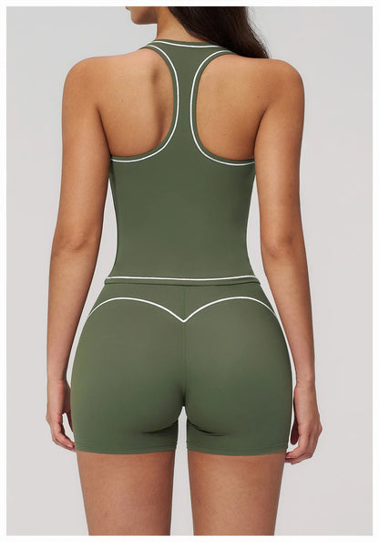 Sports Gym Fitness Vest with Chest Pad Women Color Contrast Shockproof Yoga Bras Female Workout Sports Underwear Yoga Clothes