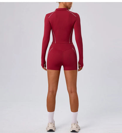 Women's Fitness Yoga Shirts Sports Jackets Gym Yoga Long Sleeve Running Coats Female Workout Clothes For Cycling Activewear