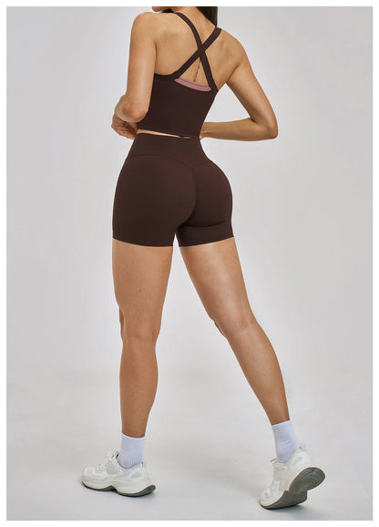 Women Gym Tracksuit Yoga Suit Sports Outfits High Waist Leggings Workout Clothes Female Fitness Running Suit Push Up Sportswear