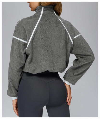 SWELTERING Women Fitness Gym Loose Yoga Long Sleeve Training Sport Top Female Workout Long Sleeve Yoga T-Shirt Sport Long Sleeve