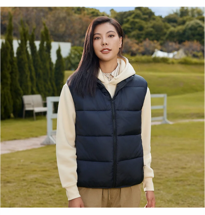 Winter Warm Down Vest Custom Team Logo Casual Sleeveless Jacket Printing Pattern Chill -proof Coat Production Company Brand Text
