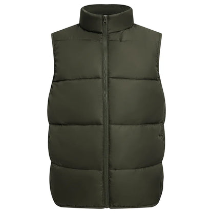 Winter Warm Down Vest Custom Team Logo Casual Sleeveless Jacket Printing Pattern Chill -proof Coat Production Company Brand Text