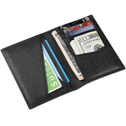 Customized Initials Genuine Leather Card Holder Bank Card Multi Card Slot Business Card Bag Commuter Wallet Men's Cover Wallet