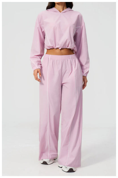 Yoga Set For Women Tracksuit Summer Sun Protection Set Yoga Long Sleeved Running Set Outdoor Sportswear For Women Athletic Wear