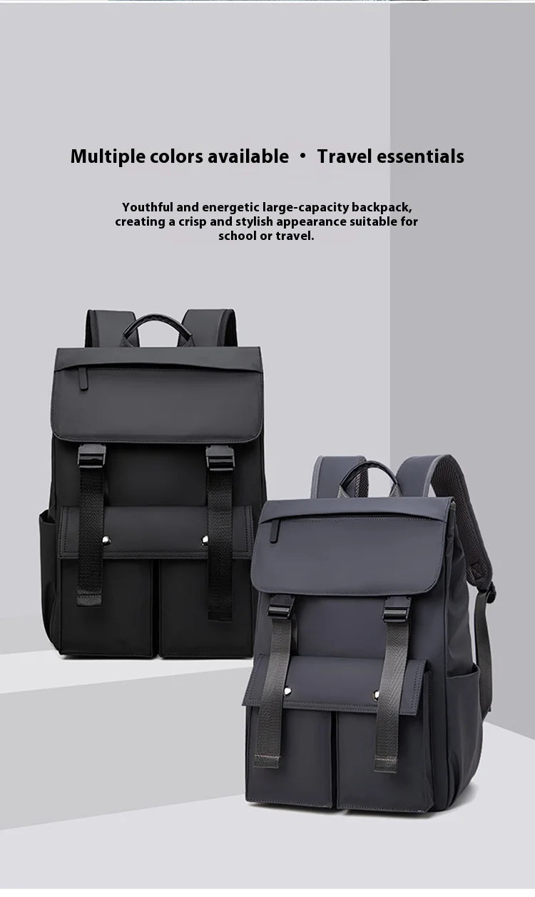 Multi-functional Fashion Men‘s Backpack For 15.6 inch Laptop Light Weight Bag Water-Repellent Material Large Capacity School Bag