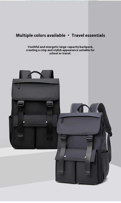 Multi-functional Fashion Men‘s Backpack For 15.6 inch Laptop Light Weight Bag Water-Repellent Material Large Capacity School Bag