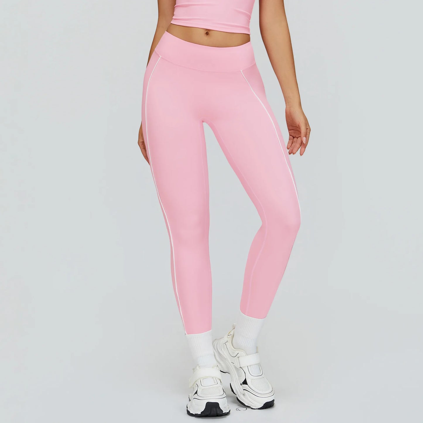Women Yoga Leggings High Waist Gym Fitness Pants Stretch Sports Pants Female Push Up Workout Trousers Solid Color Tights Running