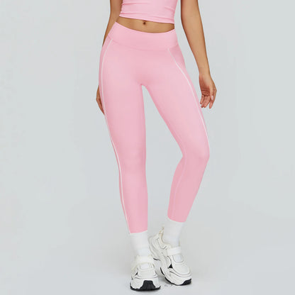 Women Yoga Leggings High Waist Gym Fitness Pants Stretch Sports Pants Female Push Up Workout Trousers Solid Color Tights Running