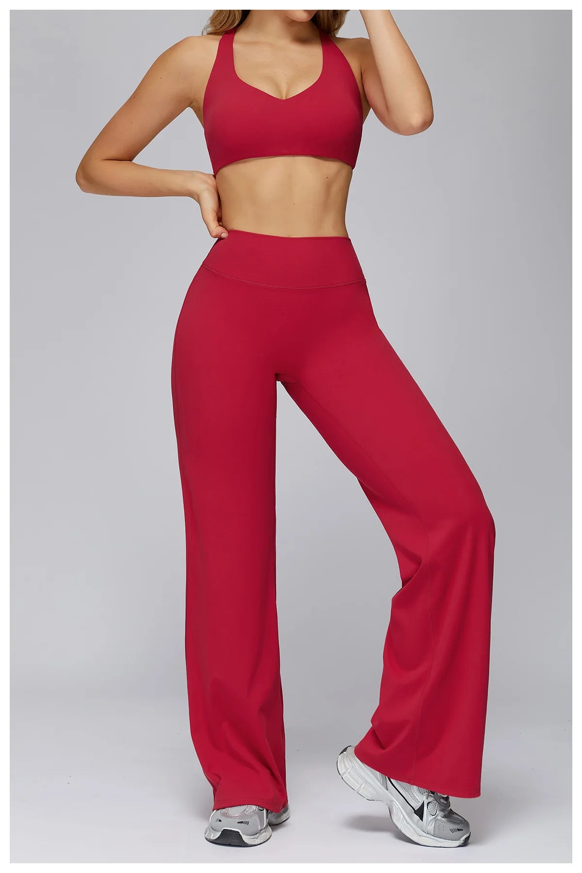 Yoga Set 2/3PCS Women Clothes Sports Outfits Fitness Tracksuit Yoga Suits Gym Legging Workout Long Sleeved Female Bra Sportswear