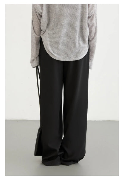 CHIC VEN Women Pants New Casual High Waisted Female Pleated Trousers Drooping Wide Leg Long Pant Office Lady Spring Summer 2025