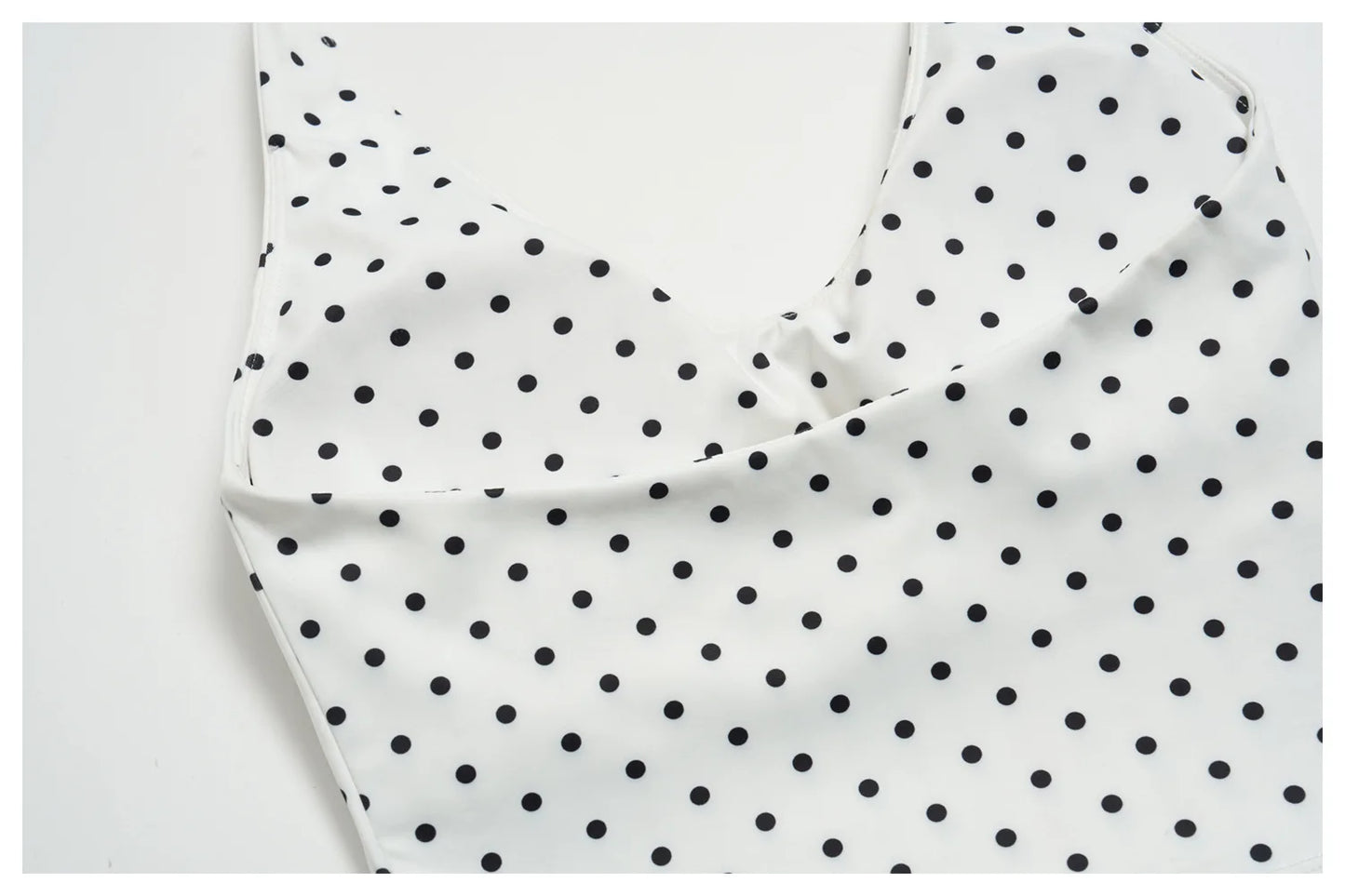 Custom LOGO women's new yoga clothes polka dot printing deep V high elastic three-dimensional fitness two-piece set