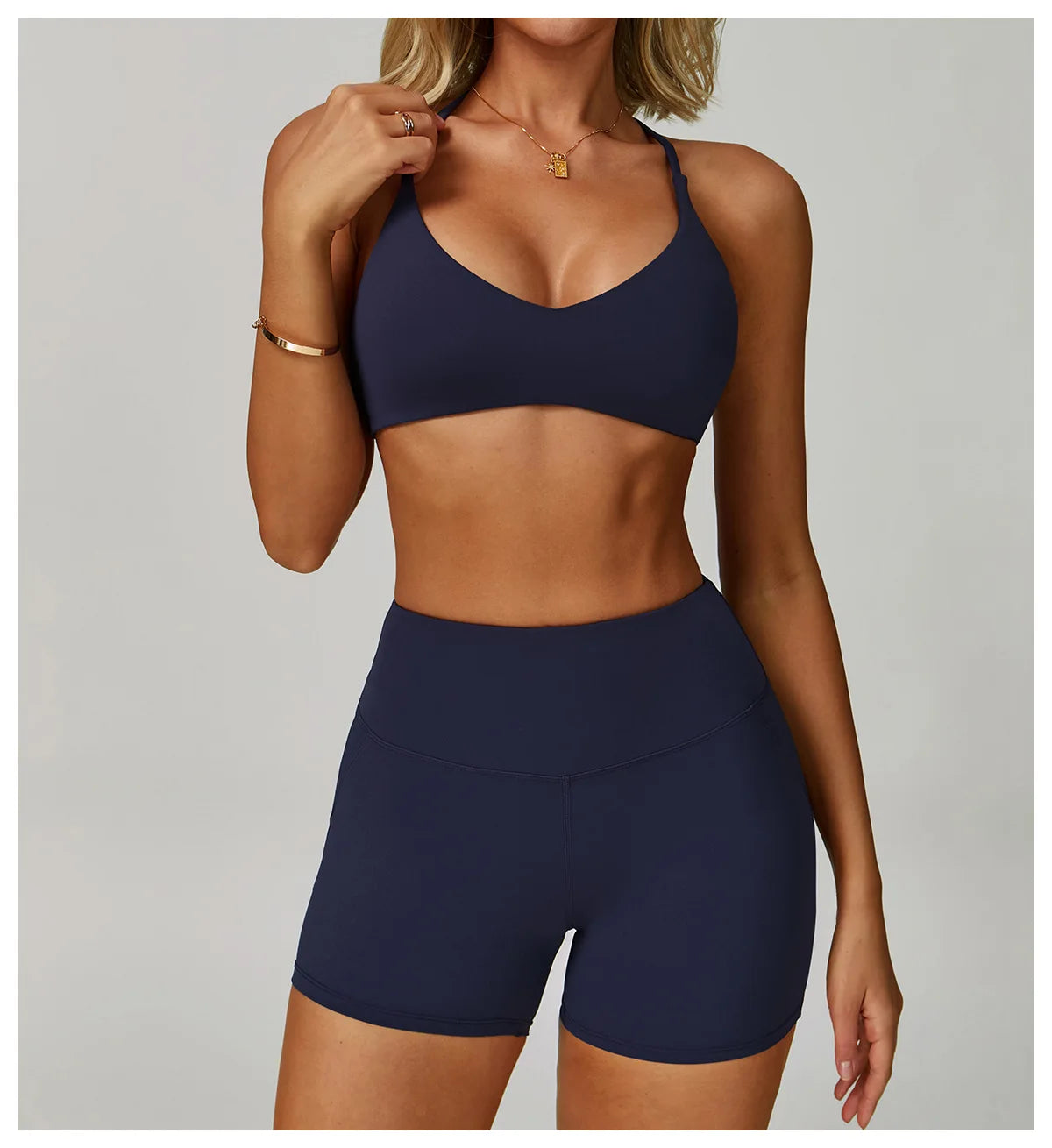 Women Cross Back Sports Underwear Breathable Yoga Bra Shockproof Fitness Top Gym Workout Underwear Female Sports Yoga Crop Top