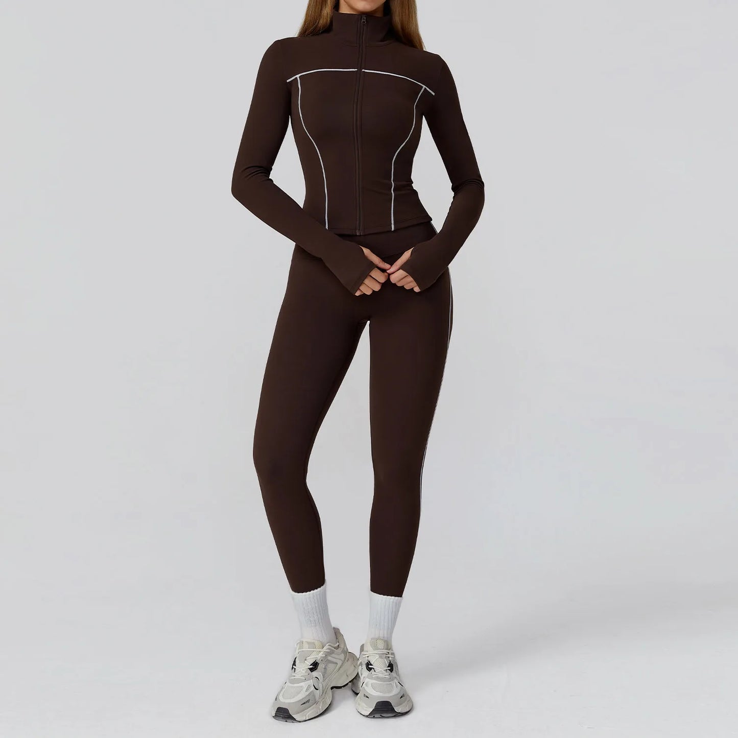 2/3PCS Yoga Suit Gym Fitness Set Women's Sports Running Workout Set Long Sleeve Sports Bra Female Athletic Wear Yoga Clothing