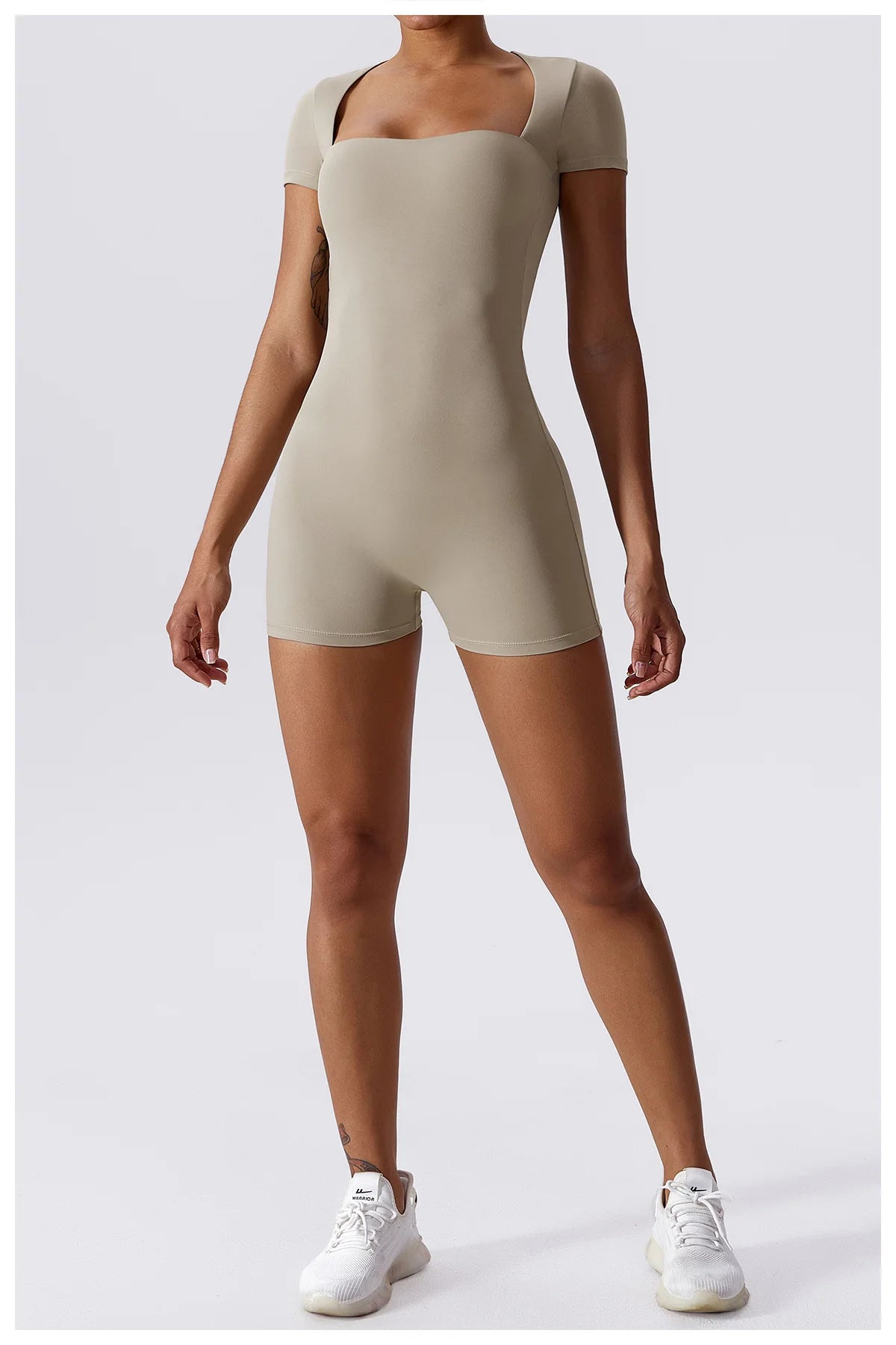 Summer Yoga Suit Women's Short One Piece Sports Suit Short Sleeve Gym Clothes Push Up Training Fitness Yoga Bodysuit Sportswear