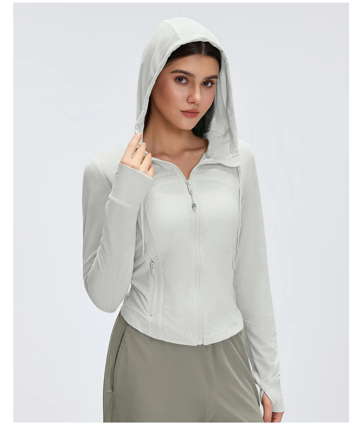 Custom LOGO Women's Spring Autumn Mesh Breathable Yoga Suit Sports Riding Quick Drying Running Fitness Belt Pocket Jacket Top