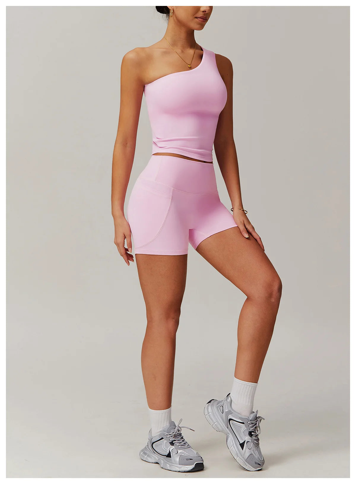 Custom LOGO women's quick-drying waist shaping yoga casual outer wear running cycling fitness sports two-piece set