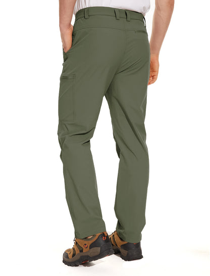 TACVASEN Lightweight Hiking Pants Mens Quick Dry Cargo Work Pants Nylon Waterproof Outdoor Trekking Fishing Pants Male Trousers