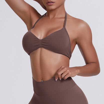 Hearuisavy Sports Bra Woman Gym Tops Sportswear Female Underwear Yoga Clothes Breathable Fitness Crop Top Push Up Workout Bras