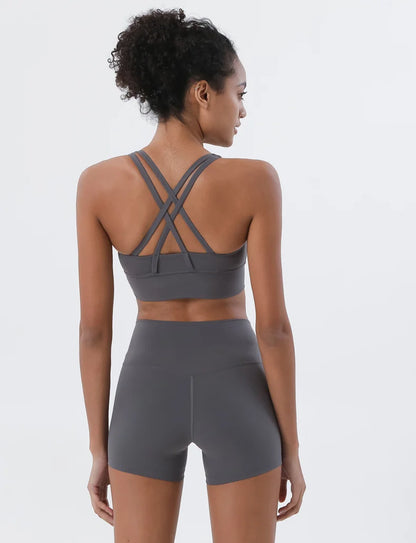 TRY TO BN Women High Waisted Gym Shorts Butt Lifting Breathable Biker Shorts Fitness Running Yoga Workout Cycling Sports Shorts