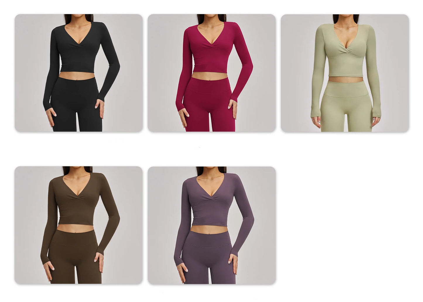 2PCS Yoga Set Women Tracksuits Workout Outfits Sportswear Gym Clothing Female Fitness Long Sleeve High Waist Leggings Yoga Suit