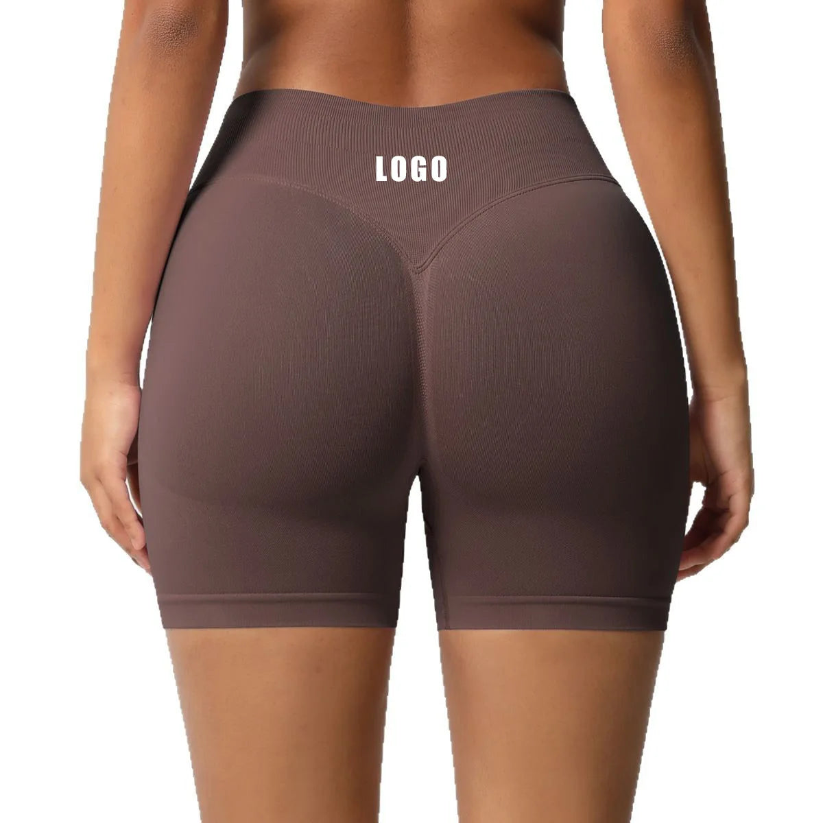 Custom LOGO women's  28-color XS-2XL seamless fitness yoga shorts high waist hip lift sports tight quick-drying shorts