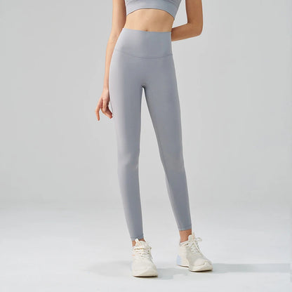 TRY TO BN New 46 Color Yoga Pants Sports Leggings Women Fitness Nylon High Waist Leggings Workout Trousers Training Gym Clothing