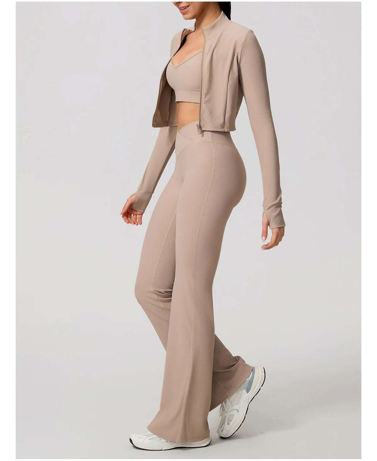 Summer Women Gym Zipper Long Sleeve Jacket Outdoors Workout Yoga Top Female Slim tight Clothes Women Quick-Dry Sportswear