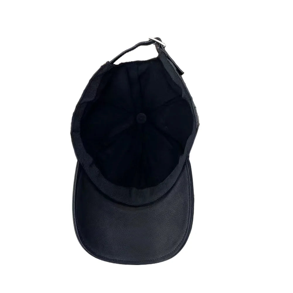 Fashionable men's real crocodile leather cap outdoor casual sun protection travel baseball cap adjustable